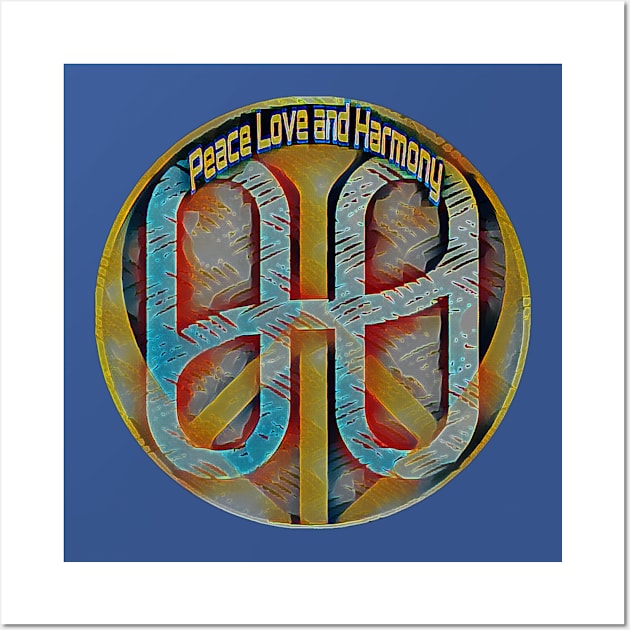 Peace Love & Harmony ONE Neon Wall Art by Peace Love and Harmony